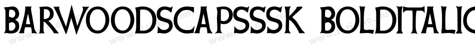 BarwoodSCapsSSK BoldItalic字体转换
